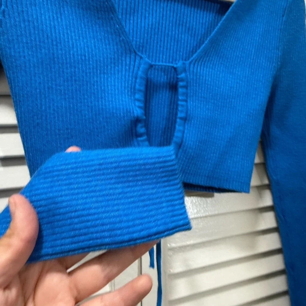 Zara Ribbed Knit Long Sleeve - Picture 6 of 6